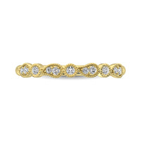 Thumbnail for 14K Yellow Gold 1/10 Ctw Diamond Stackable Band