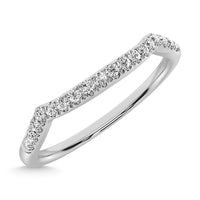 Thumbnail for 14K White Gold 1/20 Ctw Diamond Wedding Band
