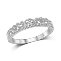 Thumbnail for 14K White Gold 1/20 Ct.Tw.Diamond Stackable Band