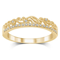 Thumbnail for 14K Yellow Gold 1/20 Ct.Tw. Diamond Stackable Band