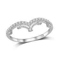 Thumbnail for 14K White Gold 1/5 Ct.Tw.Diamond Stackable Band