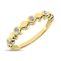 Thumbnail for 14K Yellow Gold 1/20 Ct.Tw.Diamond Stackable Band
