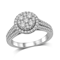 Thumbnail for 14K White Gold 9/10 Ct.Tw.Diamond Fashion Ring