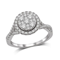 Thumbnail for 14K White Gold 9/10 Ct.Tw.Diamond Fashion Ring