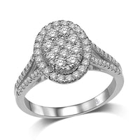 Thumbnail for 14K White Gold 9/10 Ct.Tw.Diamond Fashion Ring