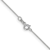 Thumbnail for 14k White Gold Carded .5mm Box Chain