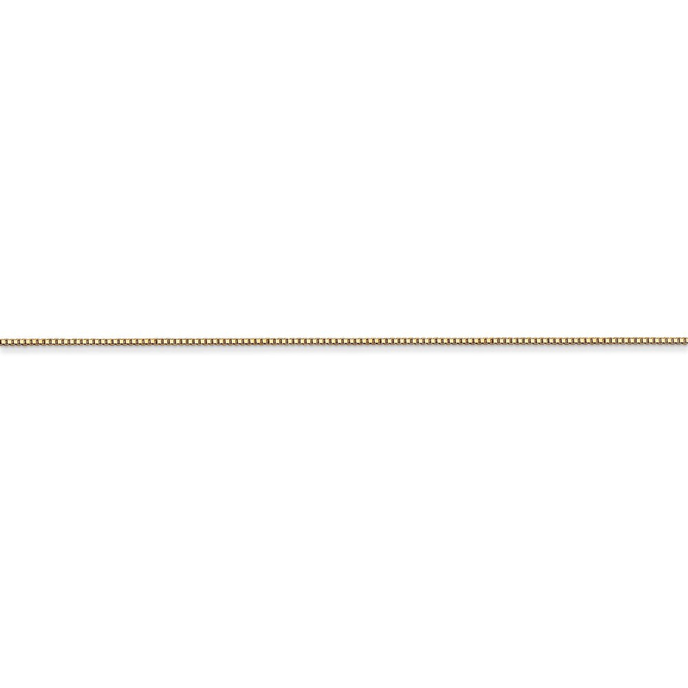 14k .5mm Carded Box Chain