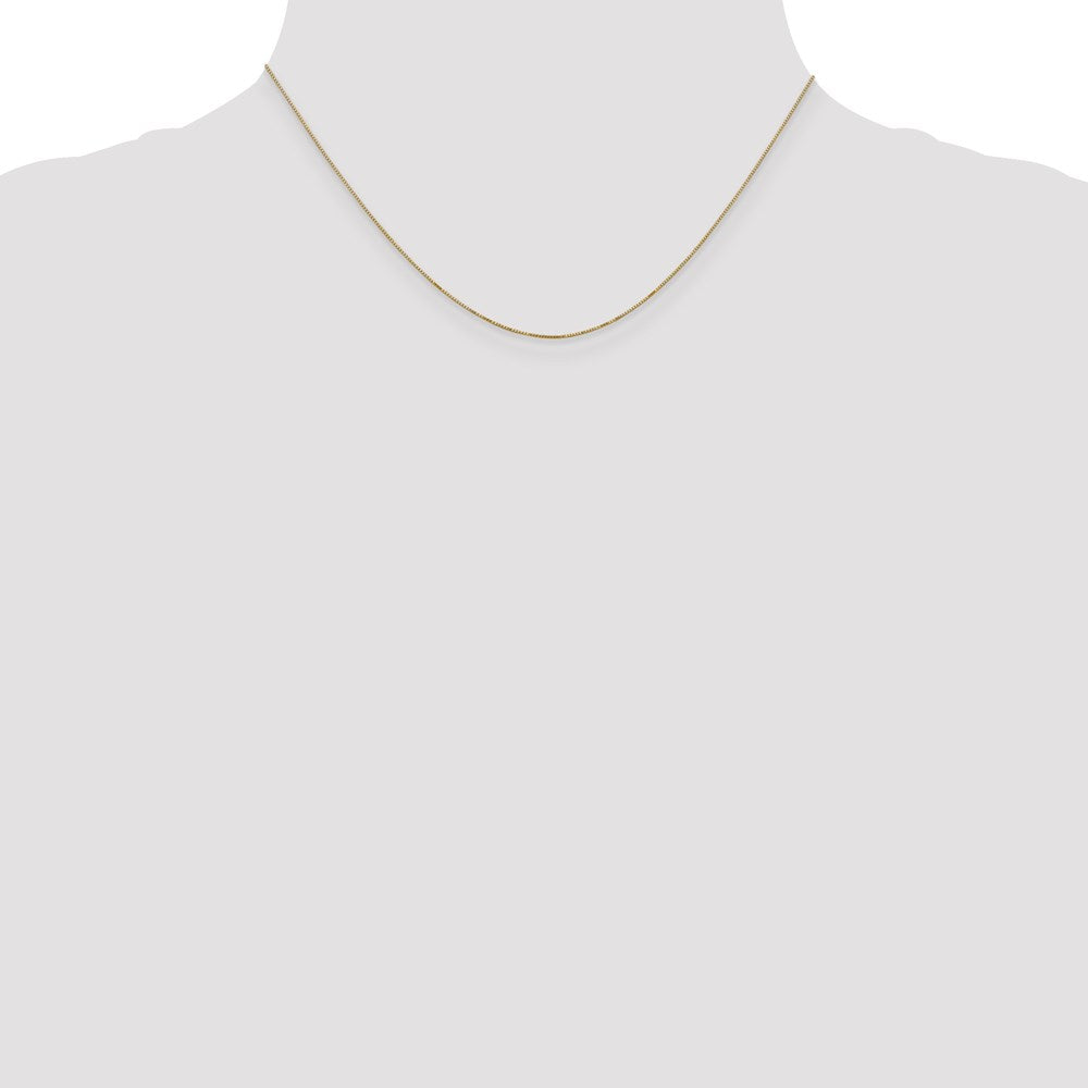 14k .5mm Carded Box Chain