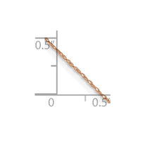 Thumbnail for 14k  Rose Gold .5 mm Carded Cable Rope Chain