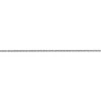 Thumbnail for 14k White Gold .5 mm (CARDED) Cable Rope Chain