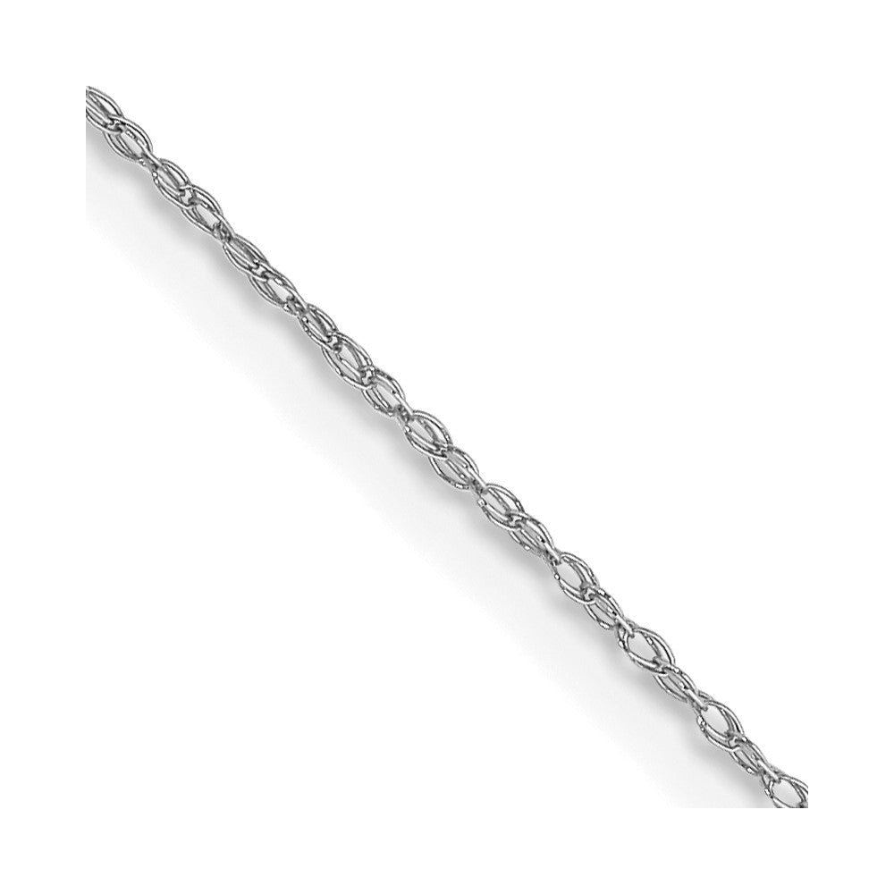 14k White Gold .5 mm (CARDED) Cable Rope Chain