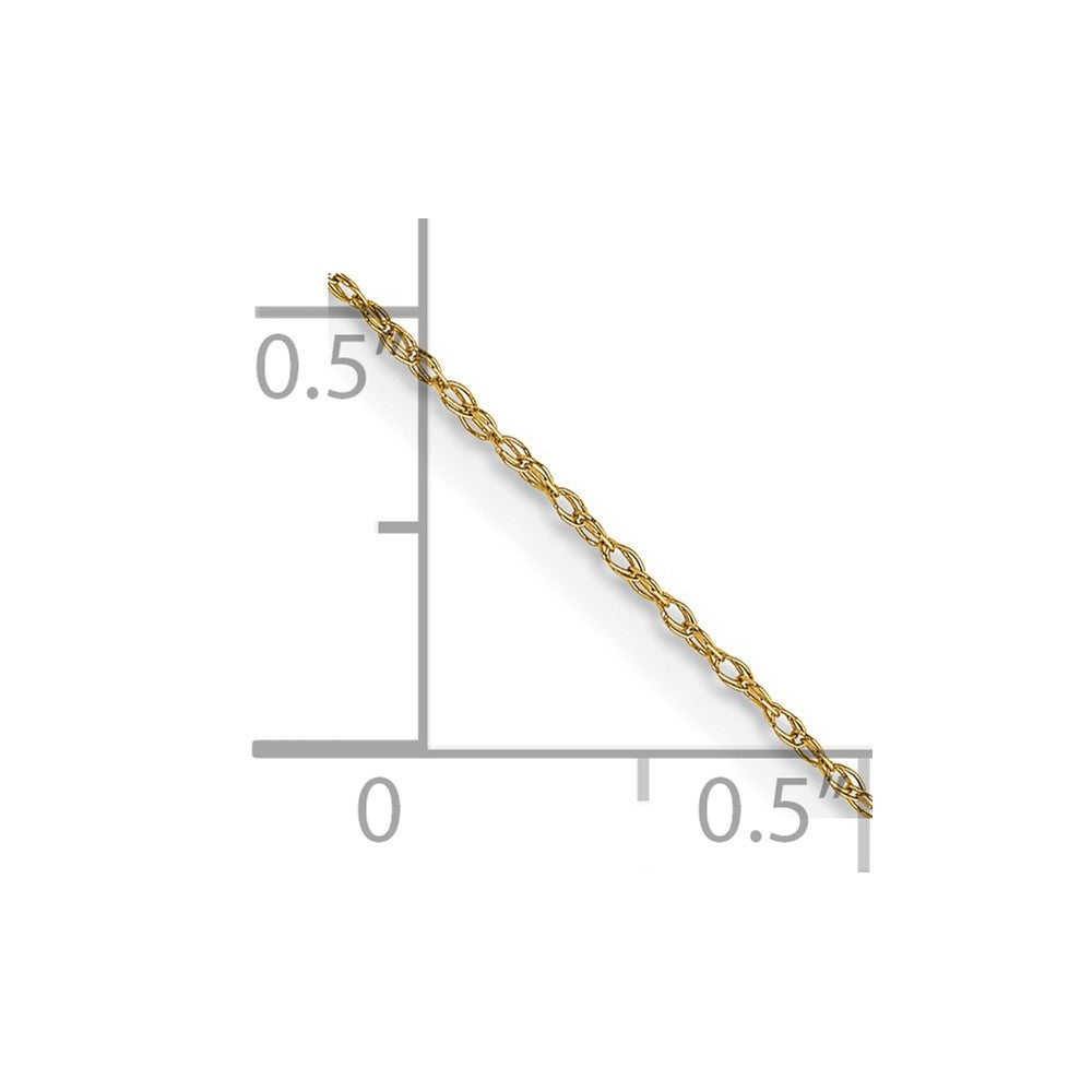 14k .5 mm Carded Cable Rope Chain