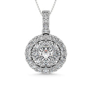 Thumbnail for 14K White Gold 1 Ctw Diamond Fashion Pendant