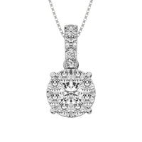 Thumbnail for 14K White Gold 1 1/2 Ctw Diamond Fashion Pendant
