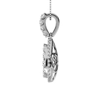 Thumbnail for 14K White Gold 5/8 Ctw Diamond Fashion Pendant