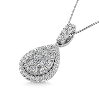 Thumbnail for 14K White Gold 1 5/8 Ctw Diamond Fashion Pendant