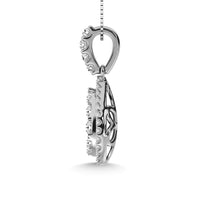 Thumbnail for 14K White Gold 1 5/8 Ctw Diamond Fashion Pendant
