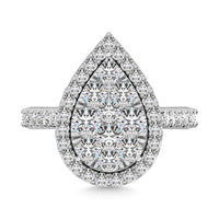 Thumbnail for 14K White Gold 1 Ctw Diamond Fashion Ring