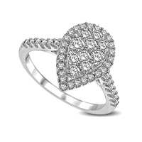 Thumbnail for 14K White Gold 1 1/2 Ctw Diamond Fashion Ring
