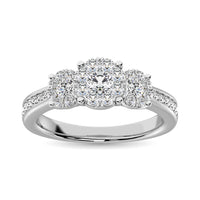 Thumbnail for 14K White Gold 1 Ct.Tw.Diamond Fashion Ring