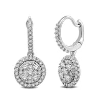 Thumbnail for 14K White Gold 1 1/10 Ctw Diamond Fashion Earrings