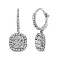 Thumbnail for 14K White Gold  1 1/6 Ctw Diamond Drop Earrings
