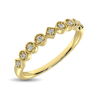 Thumbnail for 14K Yellow Gold 1/20 Ct.Tw. Diamond Stackable Band