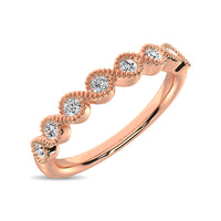Thumbnail for 14K Rose Gold 1/10 Ct.Tw. Diamond Stackable Band