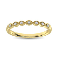 Thumbnail for 14K Yellow Gold 1/20 Ct.Tw. Diamond Stackable Band