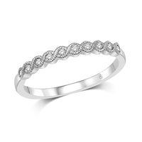 Thumbnail for 14K White Gold 1/10 Ct.Tw. Diamond Stackable Band