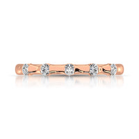Thumbnail for 14K Rose Gold 1/8 Ct.Tw. Diamond Stackable Band