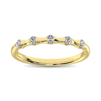 Thumbnail for 14K Yellow Gold 1/8 Ct.Tw. Diamond Stackable Band