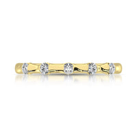 Thumbnail for 14K Yellow Gold 1/8 Ct.Tw. Diamond Stackable Band