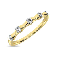 Thumbnail for 14K Yellow Gold 1/8 Ct.Tw. Diamond Stackable Band