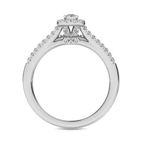 Thumbnail for 10K White Gold 2/5 Ctw Diamond Bridal Ring