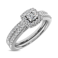 Thumbnail for 10K White Gold 2/5 Ctw Diamond Bridal Ring