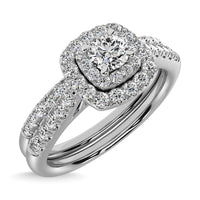 Thumbnail for 10K White Gold 2/5 Ctw Diamond Bridal Ring