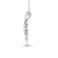 Thumbnail for 10K White Gold 1/10 Ct.Tw.Diamond Sun Pendant