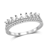 Thumbnail for 14K White Gold 1/10 Ct.Tw.Diamond Stackable Band