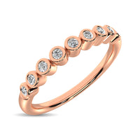 Thumbnail for 14K Rose Gold 1/10 Ct.Tw.Diamond Stackable Band