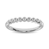 Thumbnail for 14K White Gold 1/10 Ct.Tw.Diamond Stackable Band