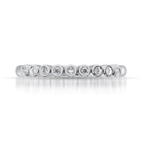 Thumbnail for 14K White Gold 1/10 Ct.Tw.Diamond Stackable Band