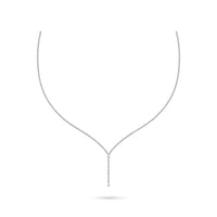 Thumbnail for 10K White Gold 1/20 Ct.Tw.Diamond Lariate Necklace