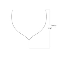 Thumbnail for 10K White Gold 1/20 Ct.Tw.Diamond Lariate Necklace