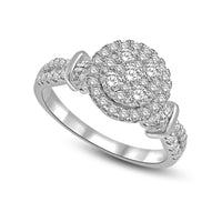 Thumbnail for 14K White Gold 3/4 Ctw Diamond Fashion Ring