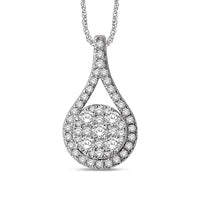 Thumbnail for 14K White Gold 3/4 Ctw Diamond Fashion Pendant