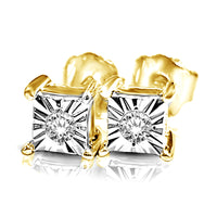 Thumbnail for 10K Yellow Gold 1/20 Ct.Tw. Diamond Stud Earrings