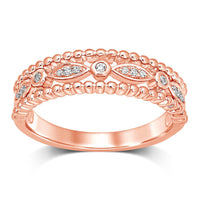 Thumbnail for 14K Rose Gold 1/20 Ct.Tw.Diamond Stackable Band