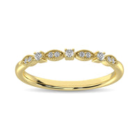 Thumbnail for 14K Yellow Gold 1/10 Ct.Tw.Diamond Stackable Band