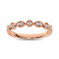 Thumbnail for 14K Rose Gold 1/8 Ct.Tw.Diamond Stackable Band